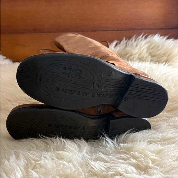 NWOT A.S. 98 Brown Suede Braided Knee High Boots - Picture 10 of 11